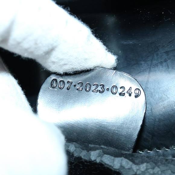 GUCCI Interlocking Hand Bag Patent leather Black 007 2023 0249 Auth ti1576 - Picture 12 of 16